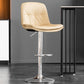 Contemporary Metal Legs Bar Stools Faux Leather Indoor Counter Chair