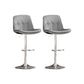 Contemporary Metal Legs Bar Stools Faux Leather Indoor Counter Chair