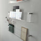 Contemporary Closed Back Bookshelf Horizontal Acrylic Bookcase