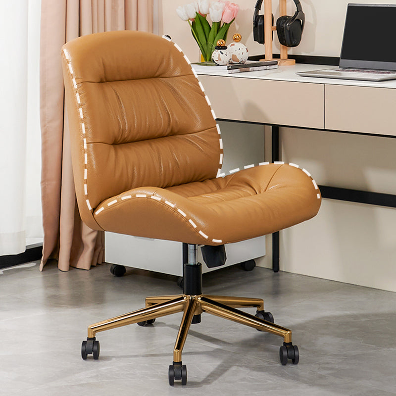 Chaise de bureau moderne Mécanisme d'inclinaison en cuir sans chaise ergonomique pénible