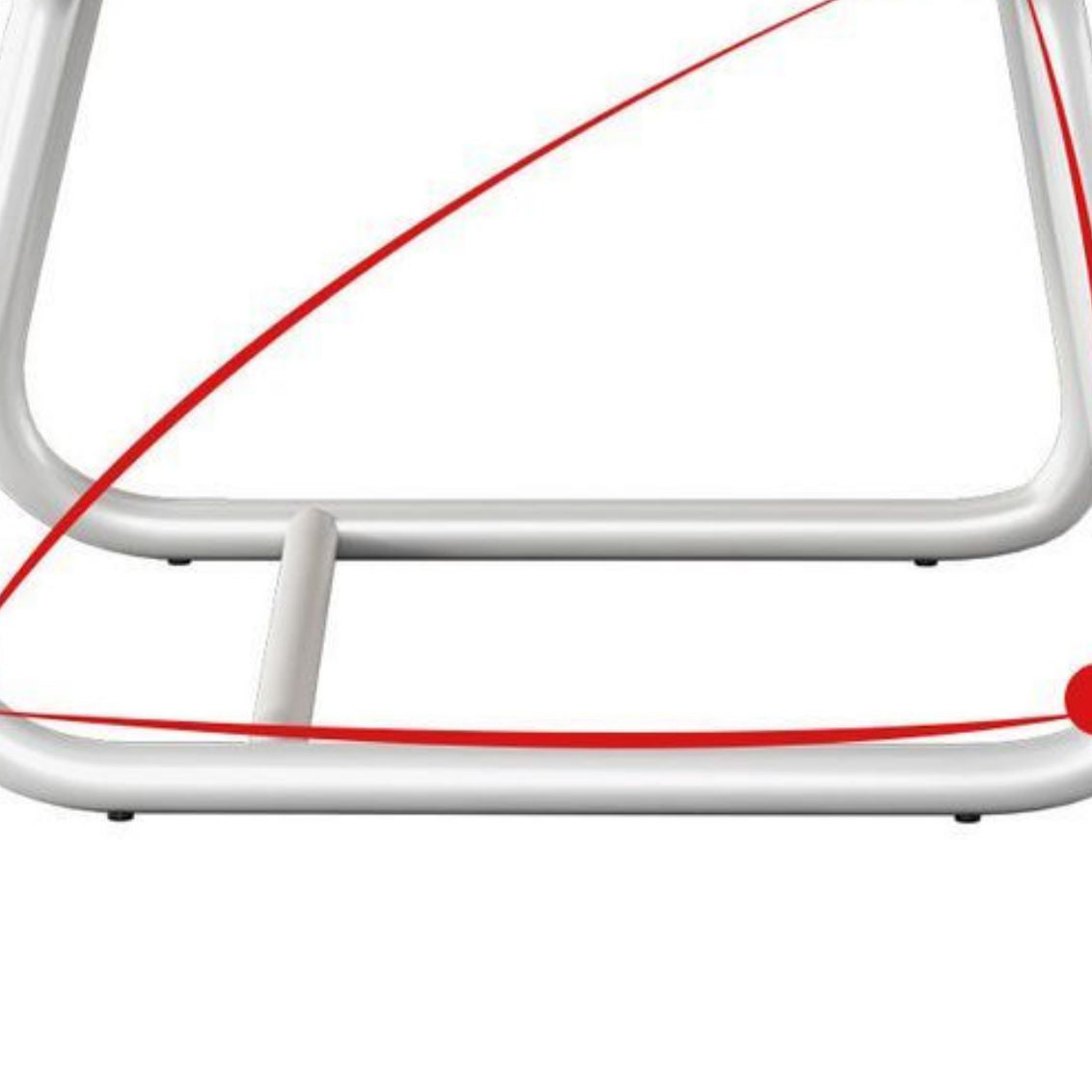 Silla de brazo ergonómico en la mitad de la espalda Armas fijas Silla de oficina en casa sin ruedas