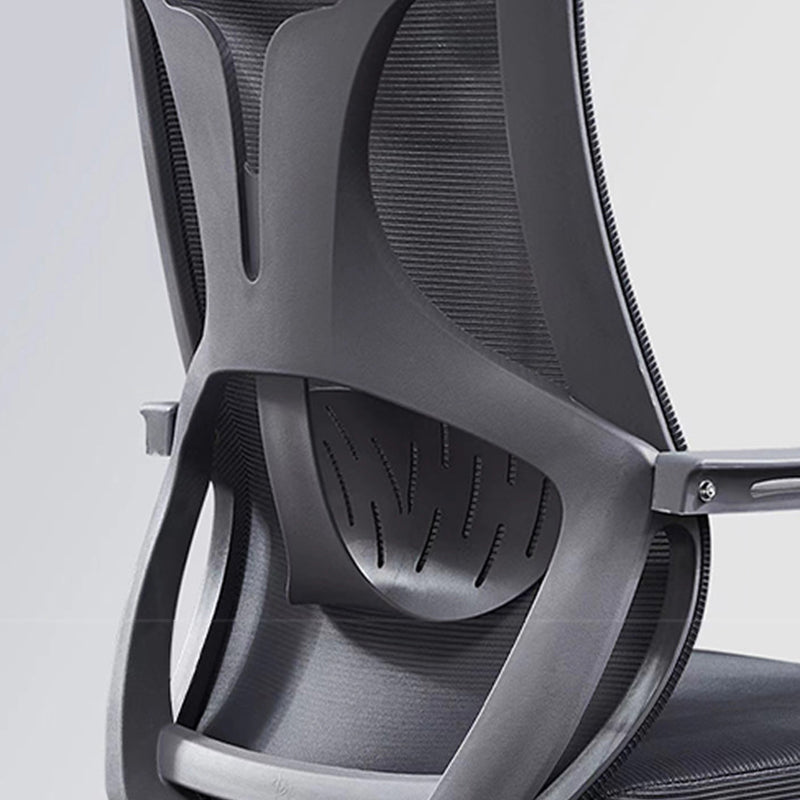 Modern Fixed Arms Office Chair No Distressing Ergonomic Desk Chair without Wheels Clearhalo 'furn' 'furn_office_chair' 'Furniture' 'Office Chairs' 'Office Furniture' 'office_chair' 7202754