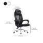 Modern Padded Arms Office Chair Tilt Mechanism Ergonomic Desk Chair with Wheels Clearhalo 'furn' 'furn_office_chair' 'Furniture' 'Office Chairs' 'Office Furniture' 'office_chair' 7202816