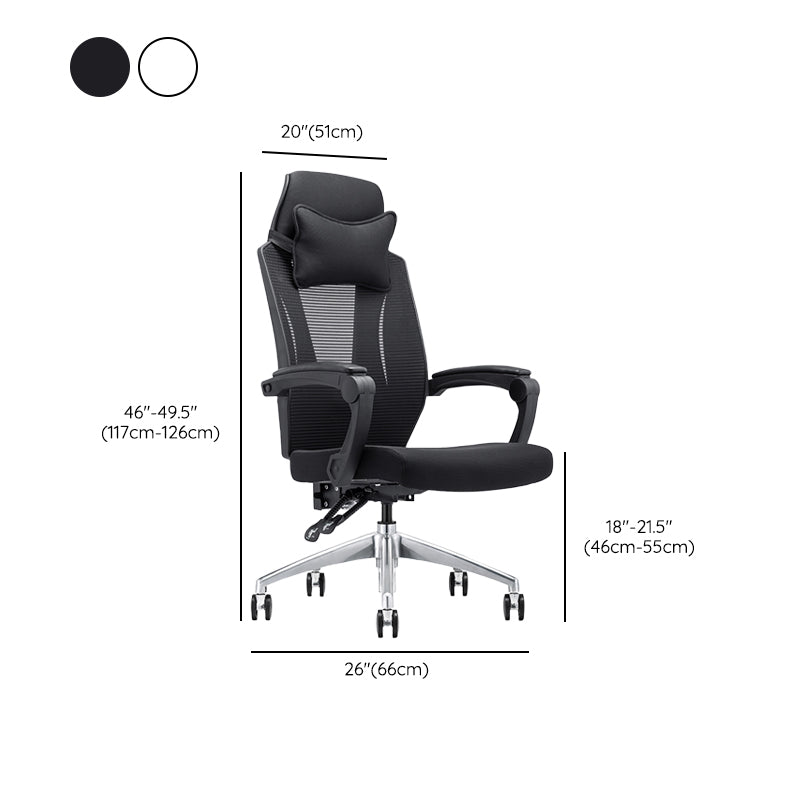 Modern Padded Arms Office Chair Tilt Mechanism Ergonomic Desk Chair with Wheels Clearhalo 'furn' 'furn_office_chair' 'Furniture' 'Office Chairs' 'Office Furniture' 'office_chair' 7202816