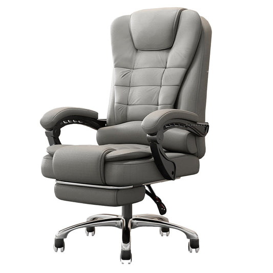 Silla de oficina de cuero sintable ajustable de altura silla de oficina en casa ergonómica