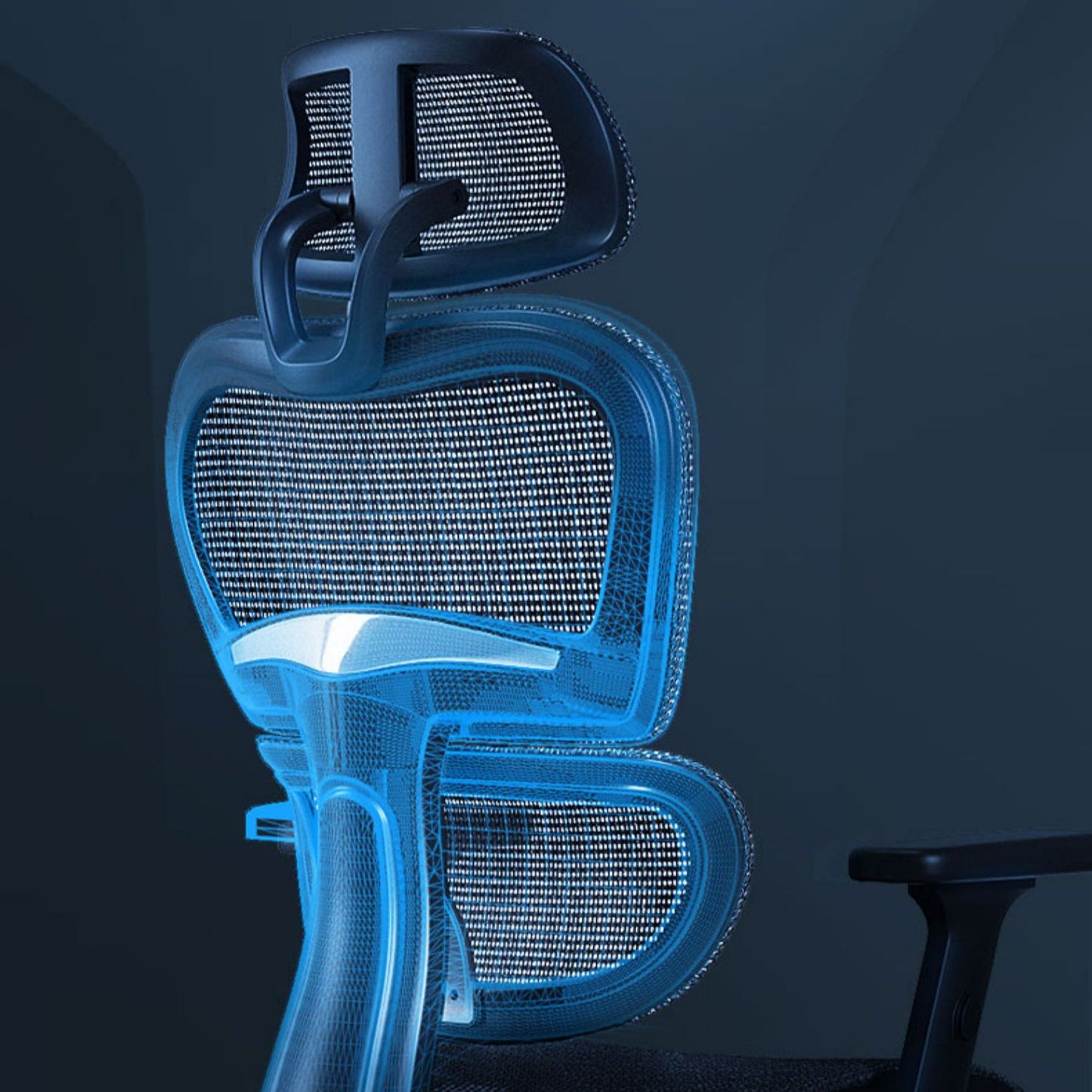 Silla de oficina de armas extraíble mecanismo sin angustia silla de escritorio ergonómica