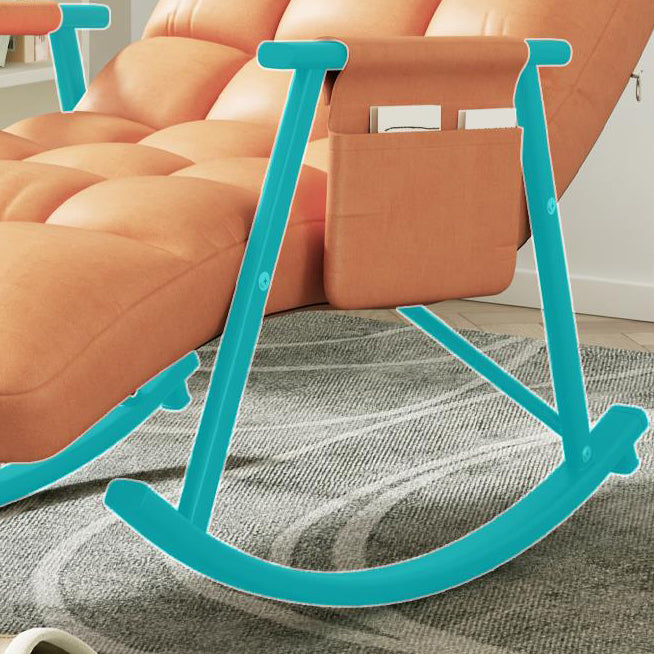 Loissine simple chaise de canapé paresseux moderne, chaise à bascule du salon de base en fer pour balcon