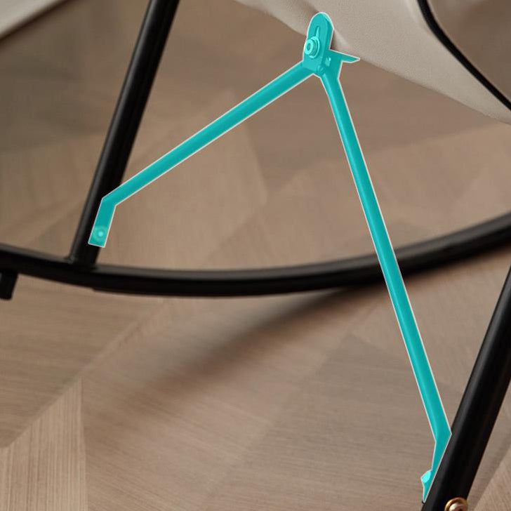 Loissine simple chaise de canapé paresseux moderne, chaise à bascule du salon de base en fer pour balcon