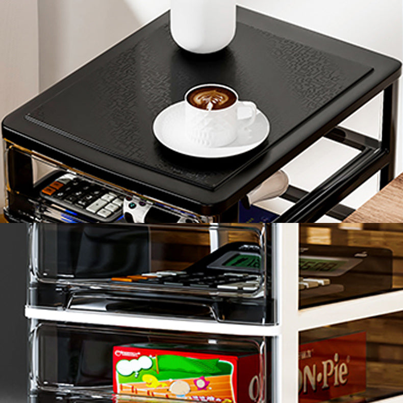 Archivo del archivador Cajones de plástico verticales contemporáneos Archivo transparente