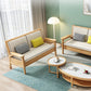 Solid Wood Sectional Sofas Solid Wood Natural Color Sectional Couch Clearhalo 'furn' 'furn_sectionals' 'Furniture' 'Living Room Furniture' 'Sectionals' 7204941