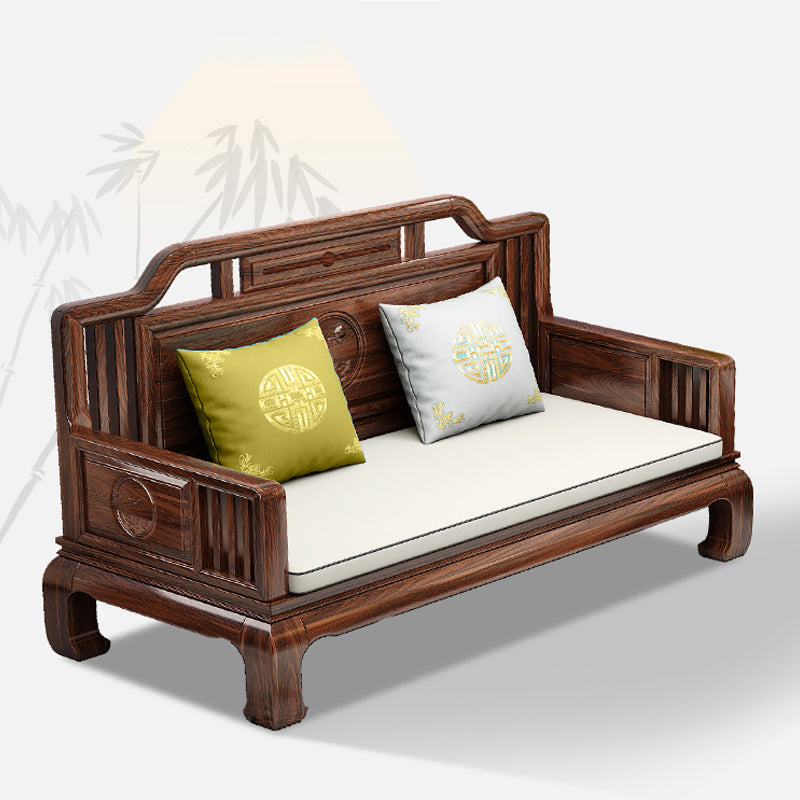 Scandinavian Sectional Sofas Solid Wood Brown Sectional Couch Clearhalo 'furn' 'furn_sectionals' 'Furniture' 'Living Room Furniture' 'Sectionals' 7204965