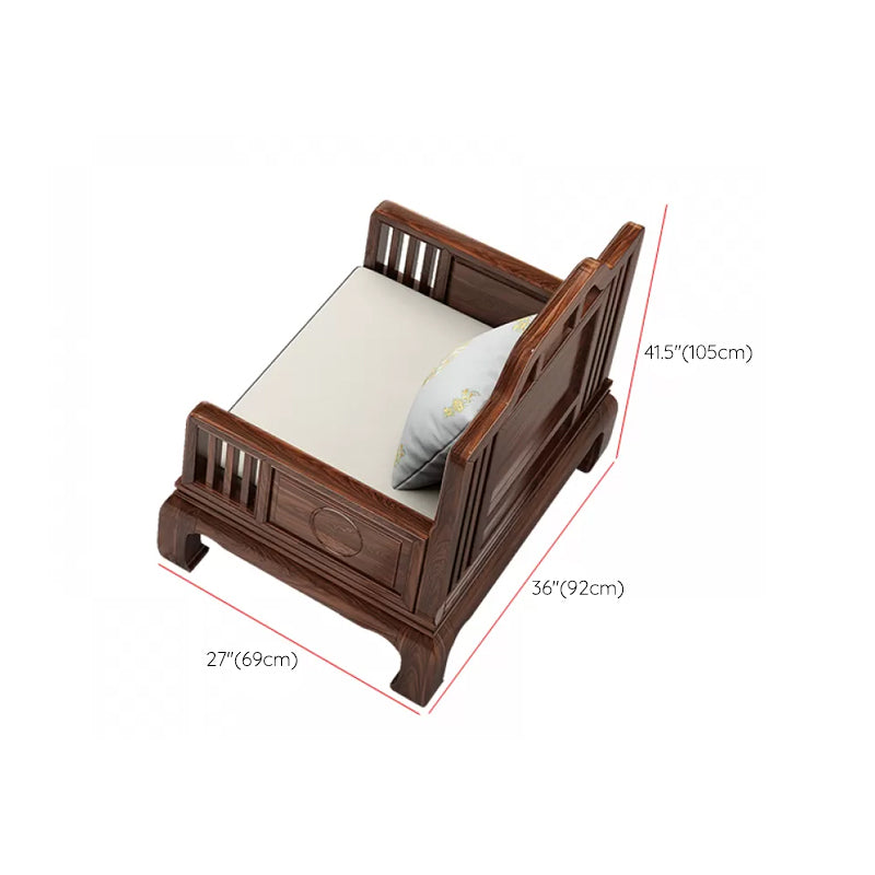 Scandinavian Sectional Sofas Solid Wood Brown Sectional Couch Clearhalo 'furn' 'furn_sectionals' 'Furniture' 'Living Room Furniture' 'Sectionals' 7204967