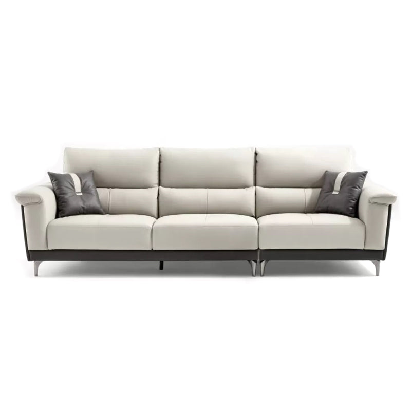 Divano sezionali a forma di L blu di divano a braccio quadrato