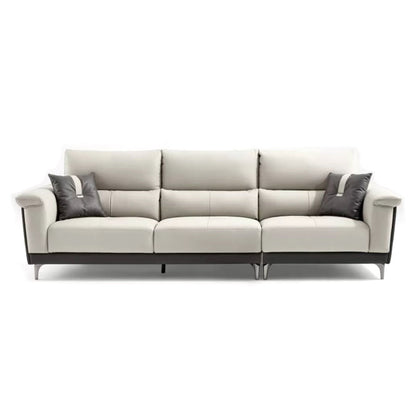 Divano sezionali a forma di L blu di divano a braccio quadrato