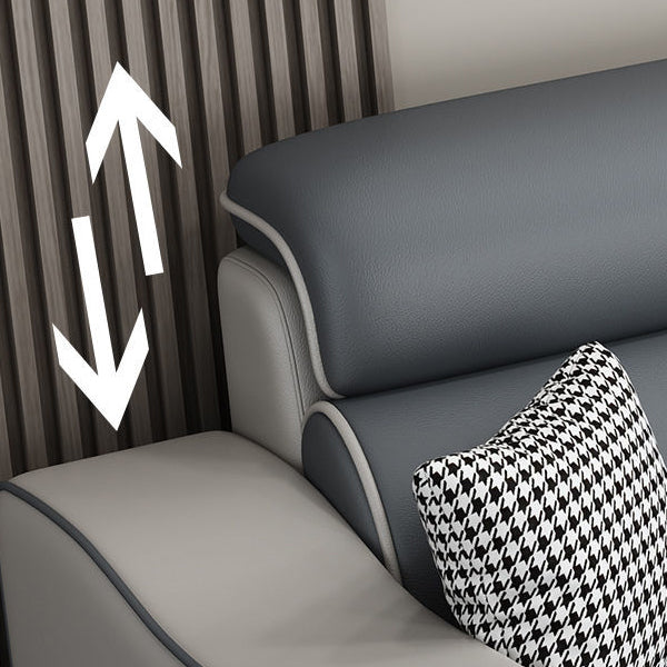 Divani sezionali a forma di L blu soggiorno braccio quadrato divano sezionale