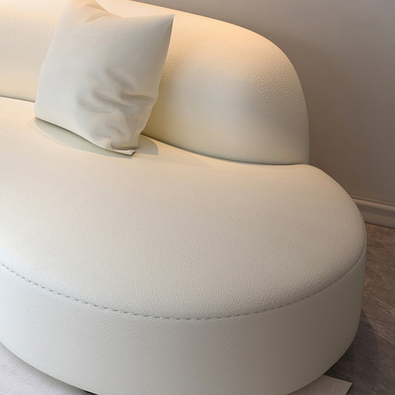 Sofa sectionnel des sections blanches résistantes aux taches pour le salon