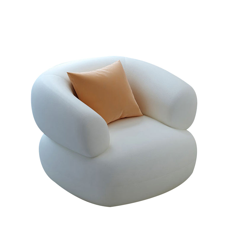 Sofa sectionnel des sections blanches résistantes aux taches pour le salon