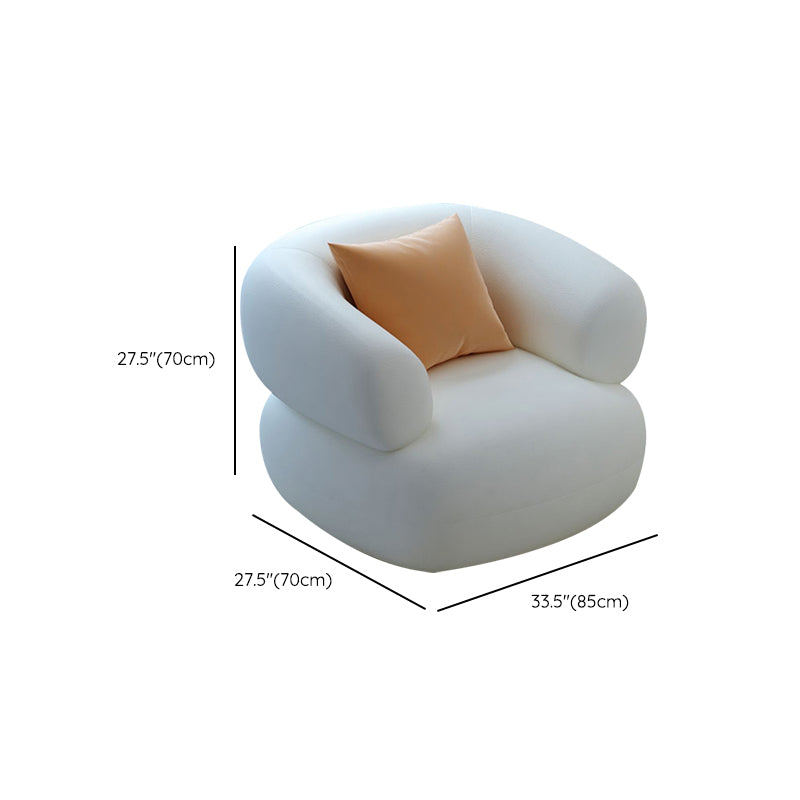 Sofa sectionnel des sections blanches résistantes aux taches pour le salon