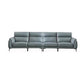 Flared Arms Sectionals Genuine Leather Sectional Sofa for Living Room Genuine Leather Horizontal Clearhalo 'furn' 'furn_sectionals' 'Furniture' 'Living Room Furniture' 'Sectionals' 7205072