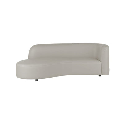 Grey Cushion Back Curved Sectional Sofa Scratch Resistant Sectionals Tech Cloth Left Clearhalo 'furn' 'furn_sectionals' 'Furniture' 'Living Room Furniture' 'Sectionals' 7205264