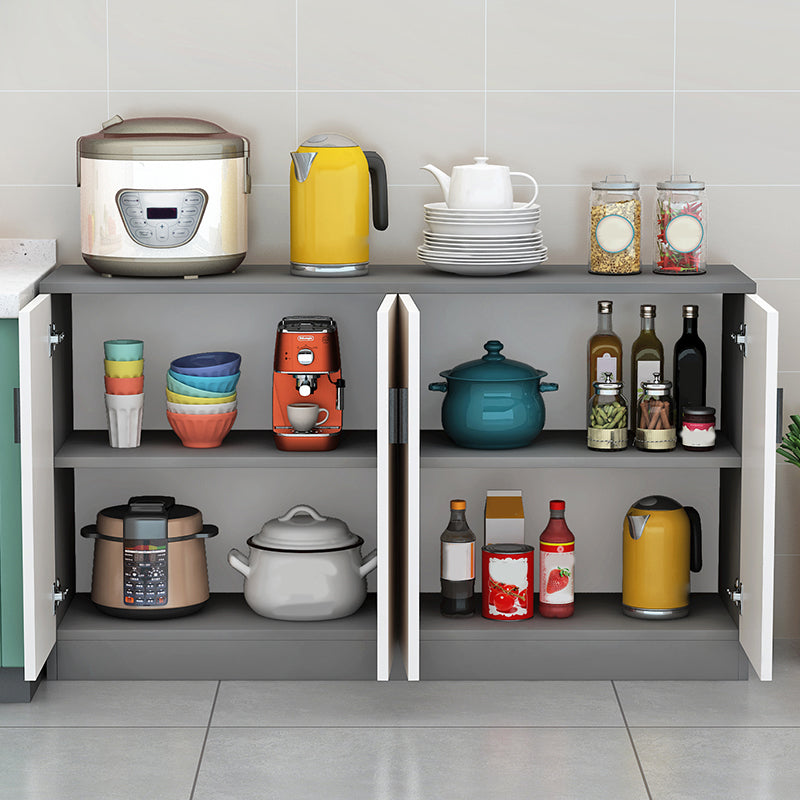 Moderno server per scaffali regolabili in legno ingegnerizzato la credenza con porte