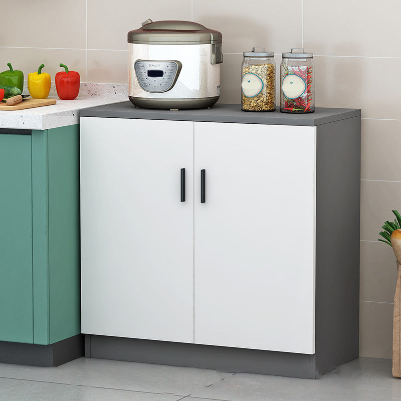 Moderno server per scaffali regolabili in legno ingegnerizzato la credenza con porte