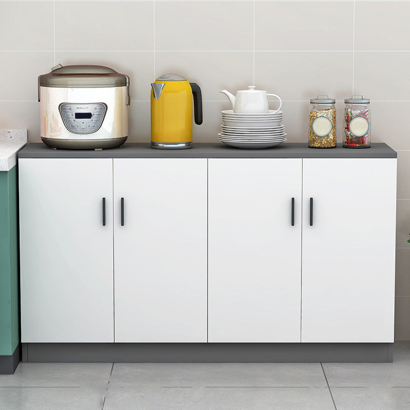 Moderno server per scaffali regolabili in legno ingegnerizzato la credenza con porte