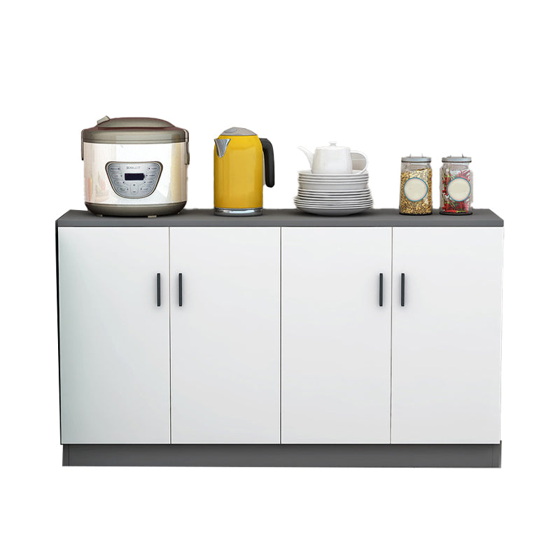 Moderno server per scaffali regolabili in legno ingegnerizzato la credenza con porte