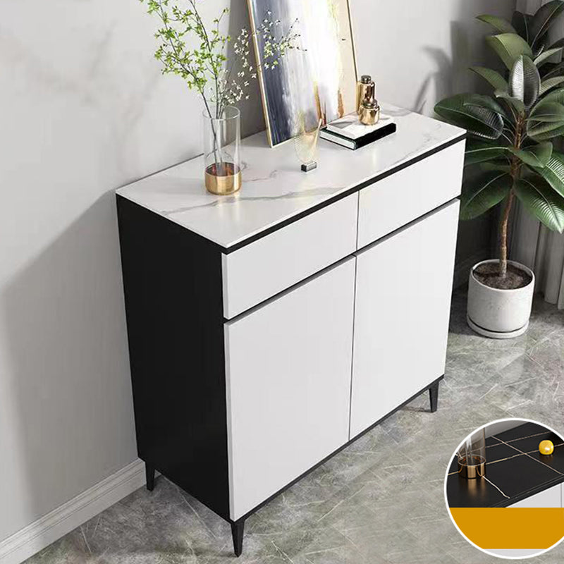 Server in legno ingegnerizzato moderno moderno moderno con scaffalatura regolabile