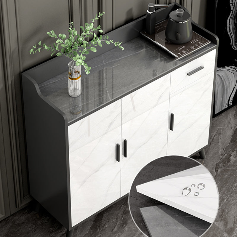 Sideboard di pietra contemporanea Scaffali regolabili Sideboard mobile con 1 disegno