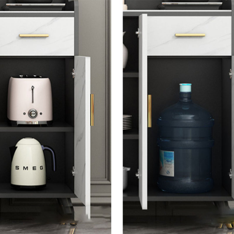 Sideboard di pietra contemporanea Scaffali regolabili Sideboard mobile con 1 disegno