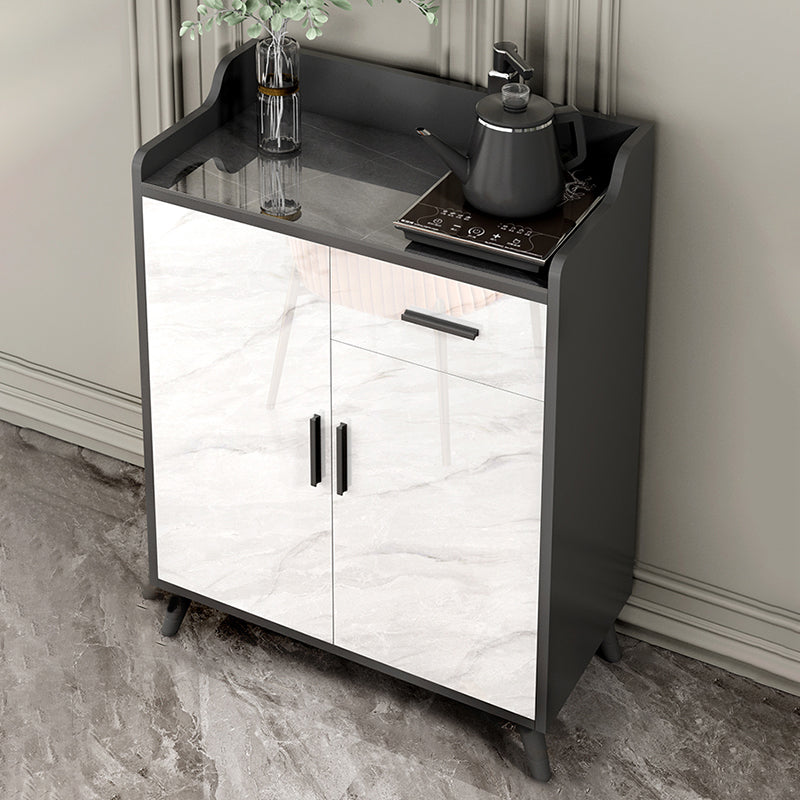 Sideboard di pietra contemporanea Scaffali regolabili Sideboard mobile con 1 disegno