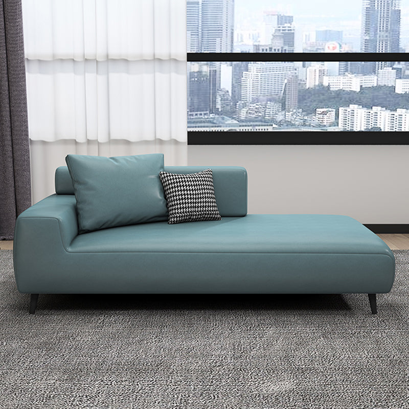 Scandinavian Linen Blend Accent Chair with One Arms Reclining Oversized Lounge Chair Clearhalo 'Chairs & Seating' 'Chaise Lounge' 'chaise_lounge' 'furn' 'furn_chaise_lounge' 'Furniture' 'Living Room Furniture' 7209799