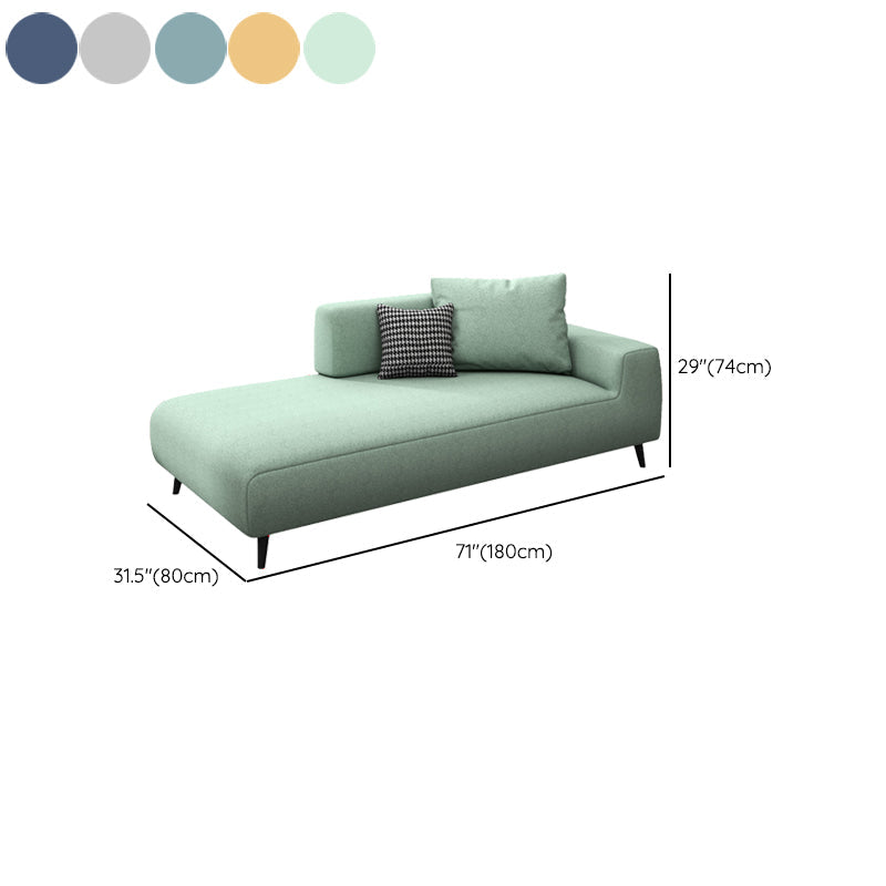 Scandinavian Linen Blend Accent Chair with One Arms Reclining Oversized Lounge Chair Clearhalo 'Chairs & Seating' 'Chaise Lounge' 'chaise_lounge' 'furn' 'furn_chaise_lounge' 'Furniture' 'Living Room Furniture' 7209808