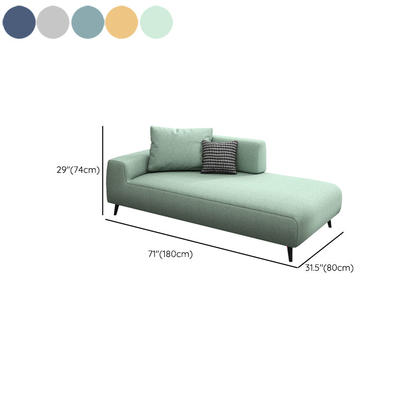 Scandinavian Linen Blend Accent Chair with One Arms Reclining Oversized Lounge Chair Clearhalo 'Chairs & Seating' 'Chaise Lounge' 'chaise_lounge' 'furn' 'furn_chaise_lounge' 'Furniture' 'Living Room Furniture' 7209809