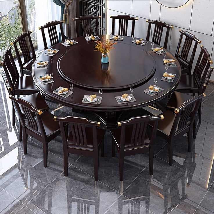 Solid Wood Dining Table Traditional Round Dinner Table for Dining Room Clearhalo 'Dining Tables & Seating' 'Dining Tables' 'dining_table' 'furn' 'furn_dining_table' 'Furniture' 'Kitchen & Dining Furniture' 7211651