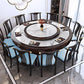 Stone Dining Table Round Dinner Table with Rubberwood Base for Dining Room Clearhalo 'Dining Tables & Seating' 'Dining Tables' 'dining_table' 'furn' 'furn_dining_table' 'Furniture' 'Kitchen & Dining Furniture' 7211669