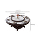 Stone Dining Table Round Dinner Table with Rubberwood Base for Dining Room Clearhalo 'Dining Tables & Seating' 'Dining Tables' 'dining_table' 'furn' 'furn_dining_table' 'Furniture' 'Kitchen & Dining Furniture' 7211674