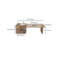 Stone Top Dinette Table with Storage Modern Kitchen Dining Table Clearhalo 'Dining Tables & Seating' 'Dining Tables' 'dining_table' 'furn' 'furn_dining_table' 'Furniture' 'Kitchen & Dining Furniture' 7211687