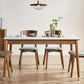 Sintered Stone Dining Table Rectangle Modern Dinner Table with Wooden Legs Clearhalo 'Dining Tables & Seating' 'Dining Tables' 'dining_table' 'furn' 'furn_dining_table' 'Furniture' 'Kitchen & Dining Furniture' 7211697