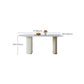 Modern White Dining Table Sintered Stone Dinner Table for Dining Room Clearhalo 'Dining Tables & Seating' 'Dining Tables' 'dining_table' 'furn' 'furn_dining_table' 'Furniture' 'Kitchen & Dining Furniture' 7211731