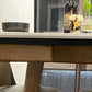 Modern Rectangle Dining Table Sintered Stone Dinner Table with Wooden Legs Clearhalo 'Dining Tables & Seating' 'Dining Tables' 'dining_table' 'furn' 'furn_dining_table' 'Furniture' 'Kitchen & Dining Furniture' 7211759
