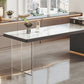 Modern Rectangle Dining Table Sintered Stone Dinner Table with Acrylic Base Clearhalo 'Dining Tables & Seating' 'Dining Tables' 'dining_table' 'furn' 'furn_dining_table' 'Furniture' 'Kitchen & Dining Furniture' 7211776