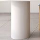 Mesa de comedor con tapa de piedra blanca Mesa de comedor interior moderna de forma libre