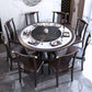 Round Dining Table with Wooden Pedestal Tradition Dinette Table for Home Clearhalo 'Dining Tables & Seating' 'Dining Tables' 'dining_table' 'furn' 'furn_dining_table' 'Furniture' 'Kitchen & Dining Furniture' 7211889