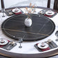 Round Dining Table with Wooden Pedestal Tradition Dinette Table for Home Clearhalo 'Dining Tables & Seating' 'Dining Tables' 'dining_table' 'furn' 'furn_dining_table' 'Furniture' 'Kitchen & Dining Furniture' 7211891