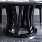 Round Dining Table with Wooden Pedestal Tradition Dinette Table for Home Clearhalo 'Dining Tables & Seating' 'Dining Tables' 'dining_table' 'furn' 'furn_dining_table' 'Furniture' 'Kitchen & Dining Furniture' 7211893