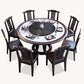 Round Dining Table with Wooden Pedestal Tradition Dinette Table for Home Clearhalo 'Dining Tables & Seating' 'Dining Tables' 'dining_table' 'furn' 'furn_dining_table' 'Furniture' 'Kitchen & Dining Furniture' 7211895