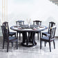 Round Dining Table with Wooden Pedestal Tradition Dinette Table for Home Clearhalo 'Dining Tables & Seating' 'Dining Tables' 'dining_table' 'furn' 'furn_dining_table' 'Furniture' 'Kitchen & Dining Furniture' 7211896
