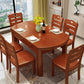 Modern Style Dining Table Rubberwood Base Dinner Table for Dining Room Dark Brown Without Chairs Clearhalo 'Dining Tables & Seating' 'Dining Tables' 'dining_table' 'furn' 'furn_dining_table' 'Furniture' 'Kitchen & Dining Furniture' 7212034
